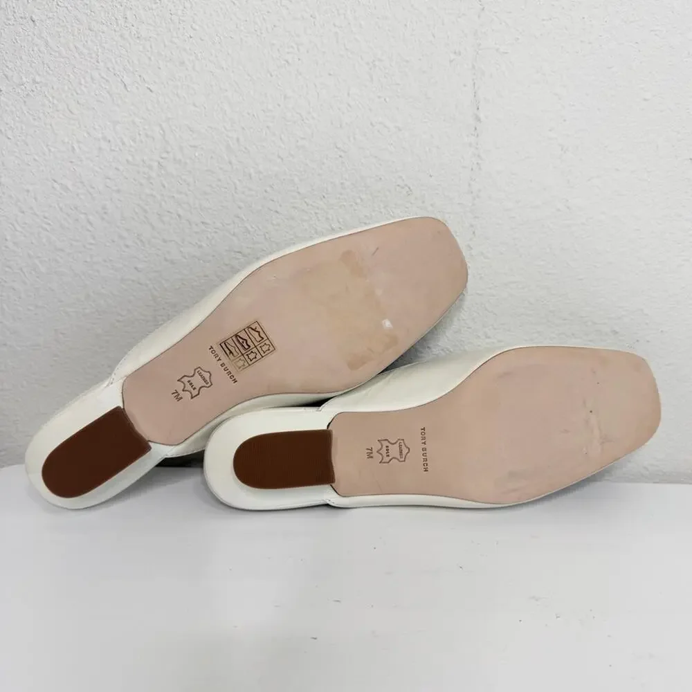 Tory Burch vory Mules Kitten Heel Women's Size 7